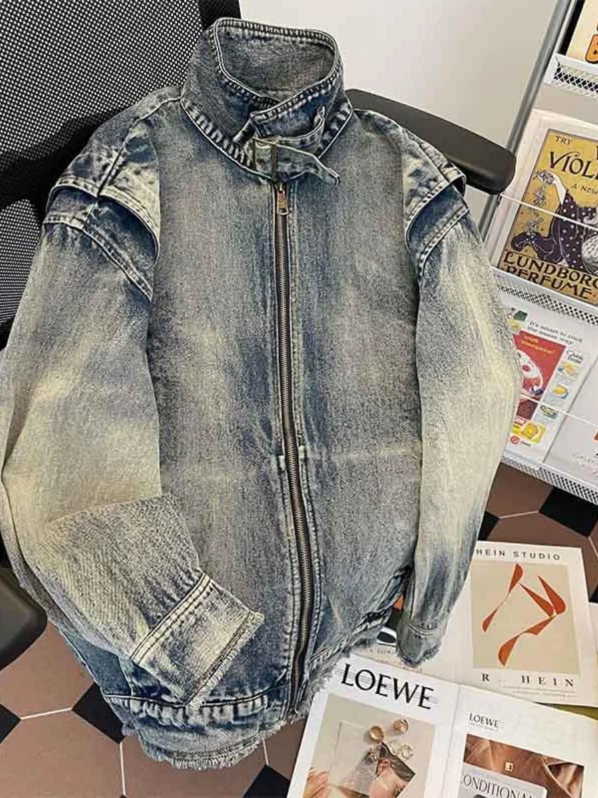 

Мужская дизайнерская куртка-пальто больших размеров: комфортная, свободная, просторная, дышащая, с неограниченной подвижностью, в стиле бойфренд.