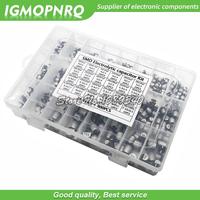 1uF~1000uF 6.3V-50V 400PCS 24Value SMD Aluminum Electrolytic Capacitors Assortment Kit + Box igmopnrq