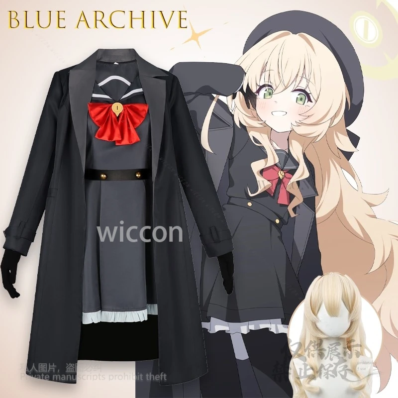 

ABlue Archive Smiling Professor Cosplay Costume Full Nekomata Nya Professor Game Character Halloween Uniform Outfit Long Coat