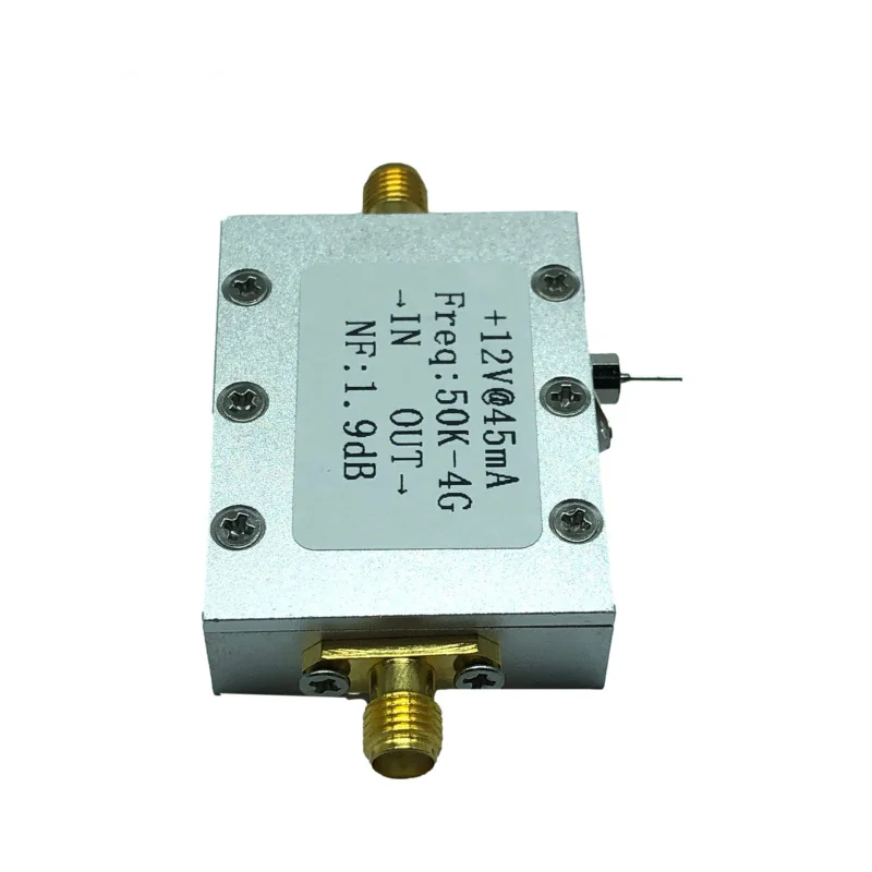 50K-4G LNA Low-noise output Gain25DB@0.8G High Gain Flatness Rf amplifier