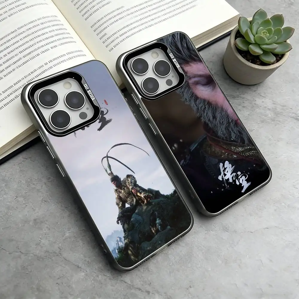 

Black Myth Wukong Phone Case For iPhone 17,16,15,14,13,12,11 Plus,Pro Max,XS,Colorful Silver Phone case Funda Cover