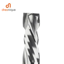 Dreanique 2pcs/lot Two Spiral Flutes Compression End Mill Woodwork UP&DOWN Carbide Milling Cutter Tool Router Bit