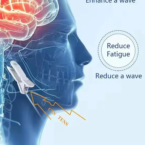 Vagus Nerve Stimulation Device Ear Clip Sleep Aid Microcurrent CES Therapy Reduce Anxiety Relieve Insomnia Promote Deep Sleep