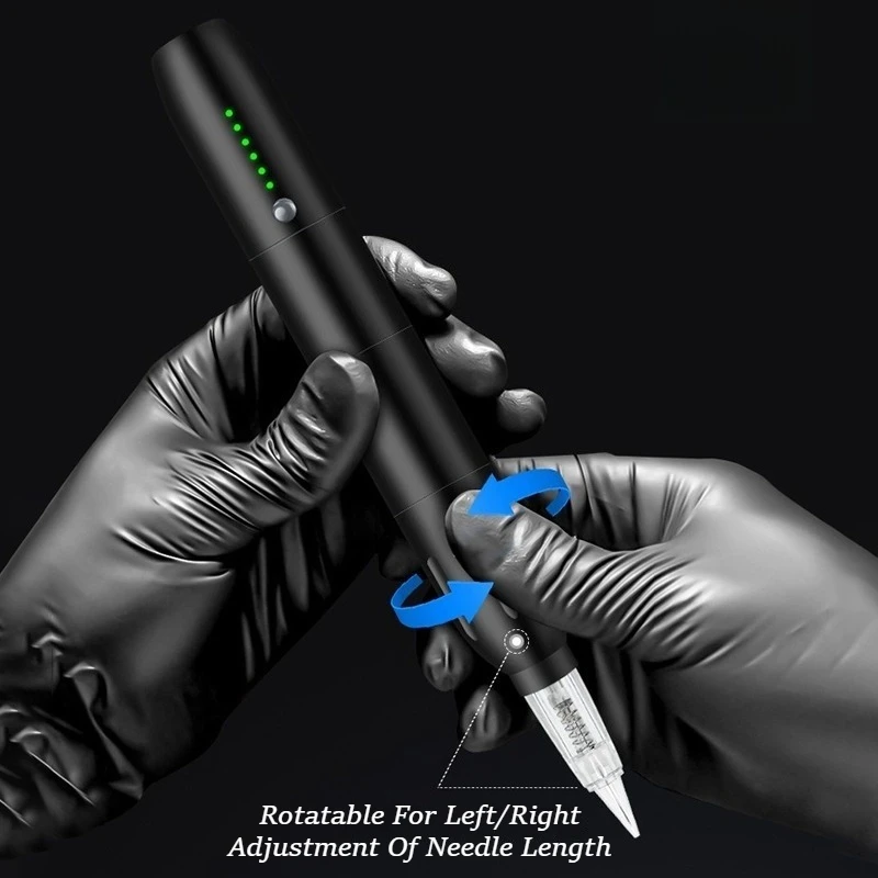 Wireless Tattoo Machine Rechargeable Permanent Makeup Devices Woman Lip Tattoos Equipmen Rotary Micropigmentation Machines