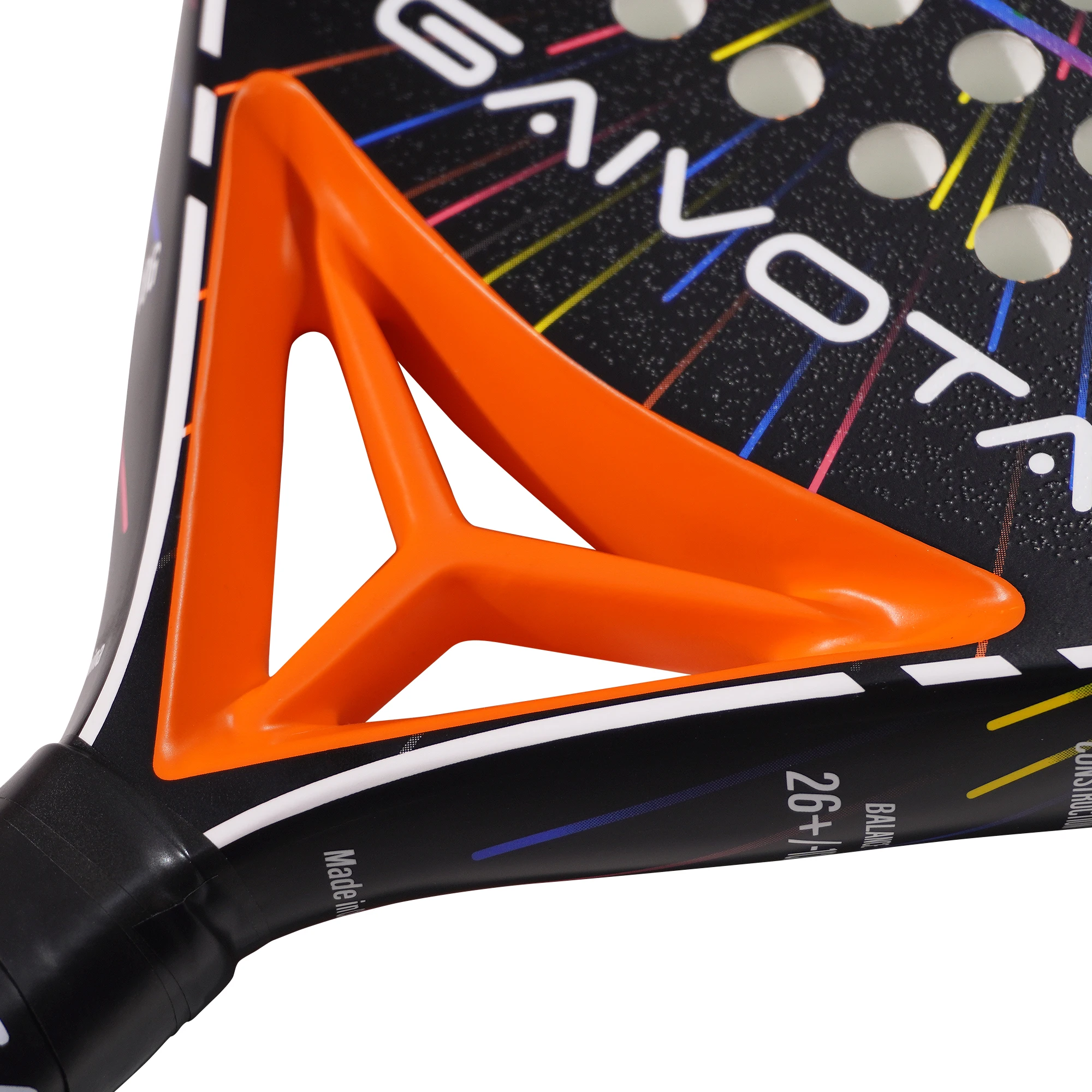 GAIVOTA 2026 Orange KD100Padel Tennisschläger, Carbonfaser-Angriffsschläger, raue Oberfläche, für Anfänger bis Fortgeschrittene Spieler – Detail 5
