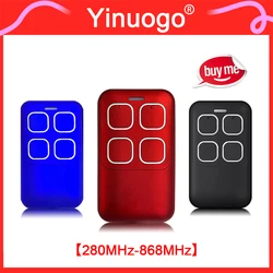 Yinuogo 280MHz-868MHz Duplicador de control remoto para puerta de garaje Todo en 1 Transmisor manual de abridor de puerta eléctrico multifrecuencia