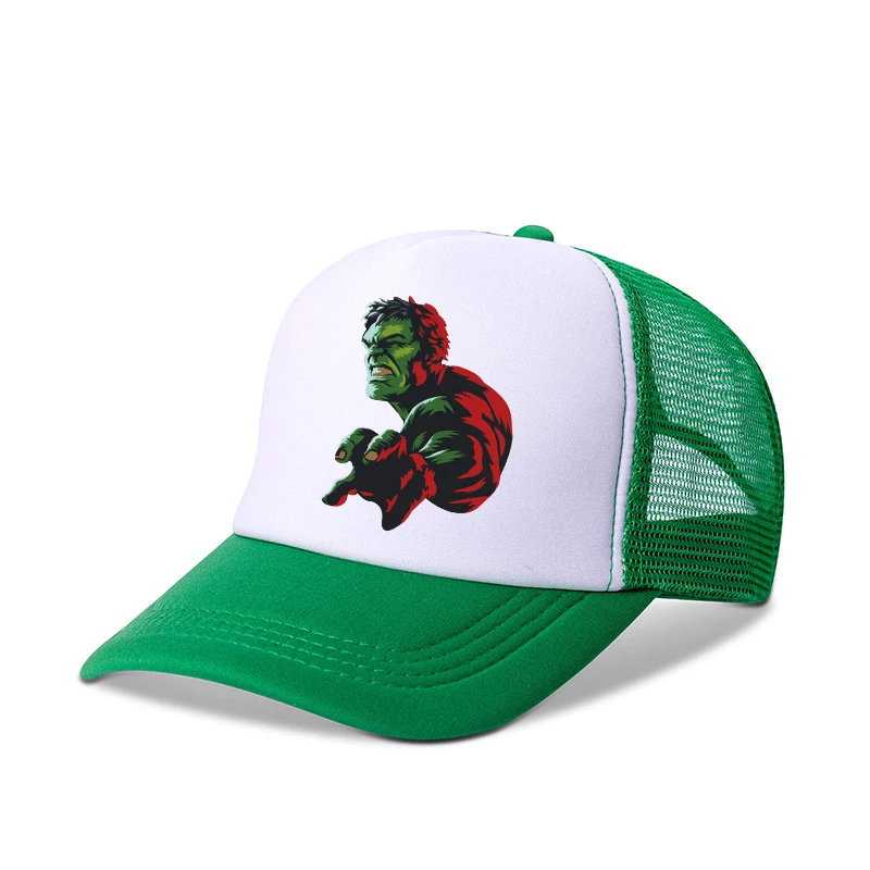 Hulk Marvel Kids Summer Caps Movie Cartoon Print Boys Disney Anime Breathable Adjustable Parent Childern\'s Outdoor Baseball Hats