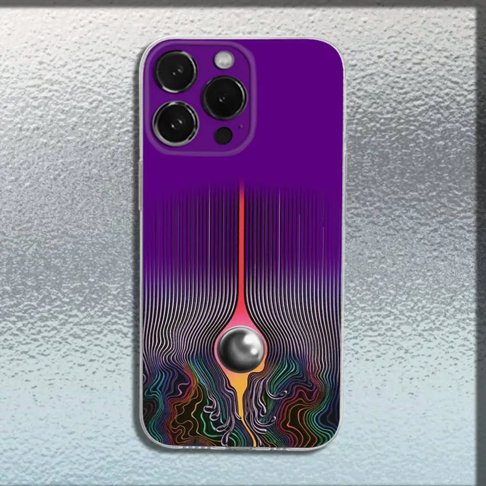 เคสโทรศัพท์ลายศิลปะไซเคเดลิก Tame Impala สำหรับ iPhone 17,16,15,14,13,12,11,Pro,Max,Plus,E,SE4,Air,Mini แบบใส