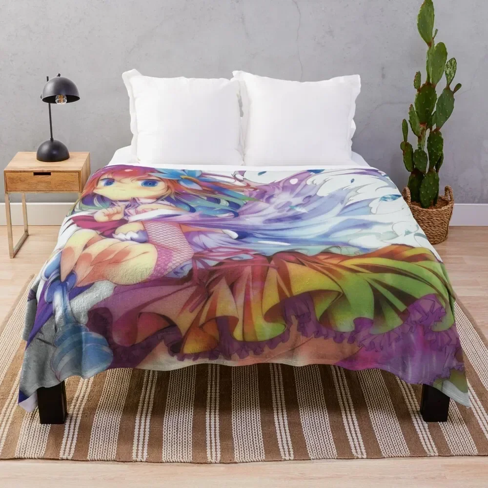 

No Game No Life - Stephanie Dola Throw Blanket Personalized Gift Winter beds Blankets For Sofas Retros Blankets