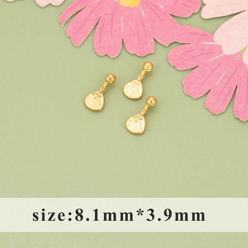 YEGUI, 10 Stück/Los, MI67, wasserdichtes Schmuckzubehör, 316L Edelstahl, Charms, Schmuckherstellungszubehör, DIY-Anhänger – Detail 3