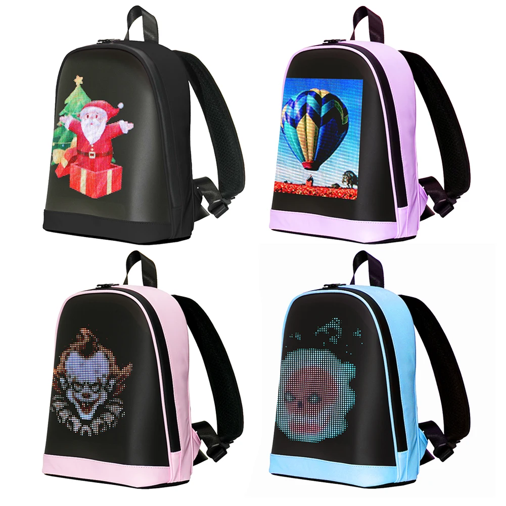 

LED Advertising Backpack APP Control Motorcycle Backpack Waterproof Advertising Business Bag for Men Women