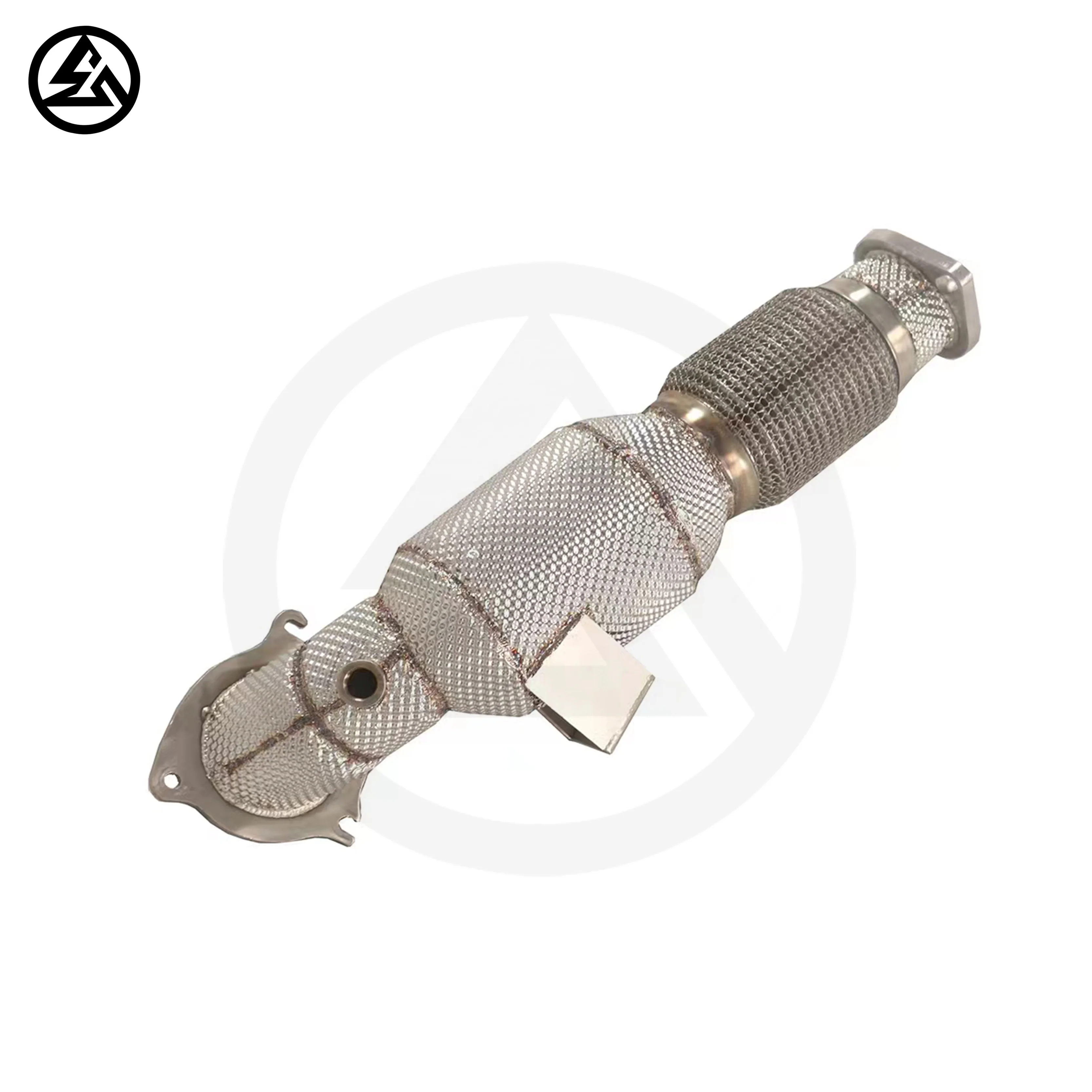 SS304 High Flow Header for Ford Fiesta MK7 ST Performance Exhaust Pipe Straight Downpipe