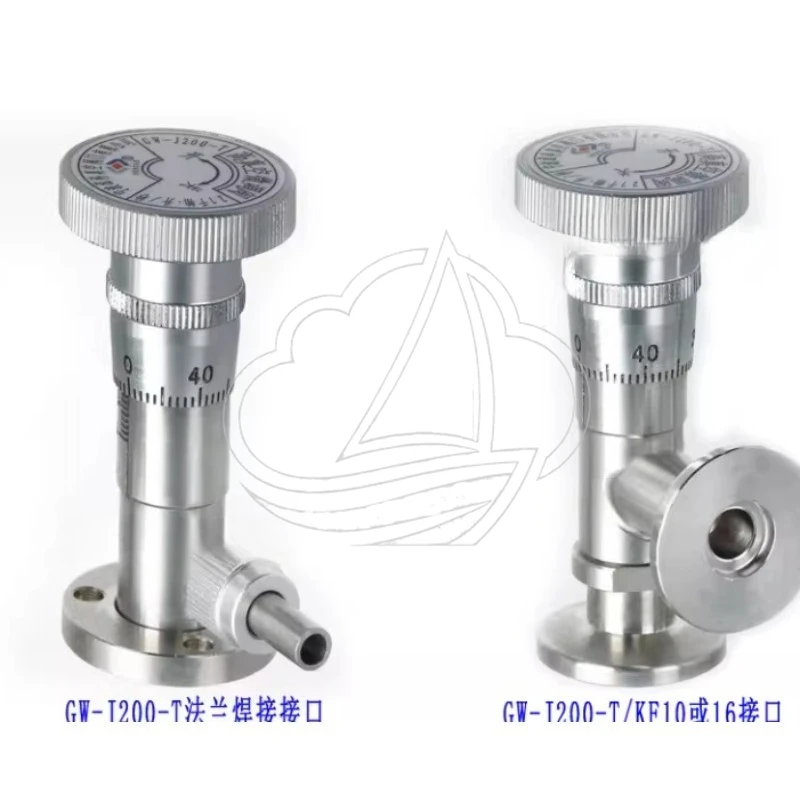 

High Vacuum Metering Valve, Stainless Steel Manual Flow Control & Degassing Pin Valve