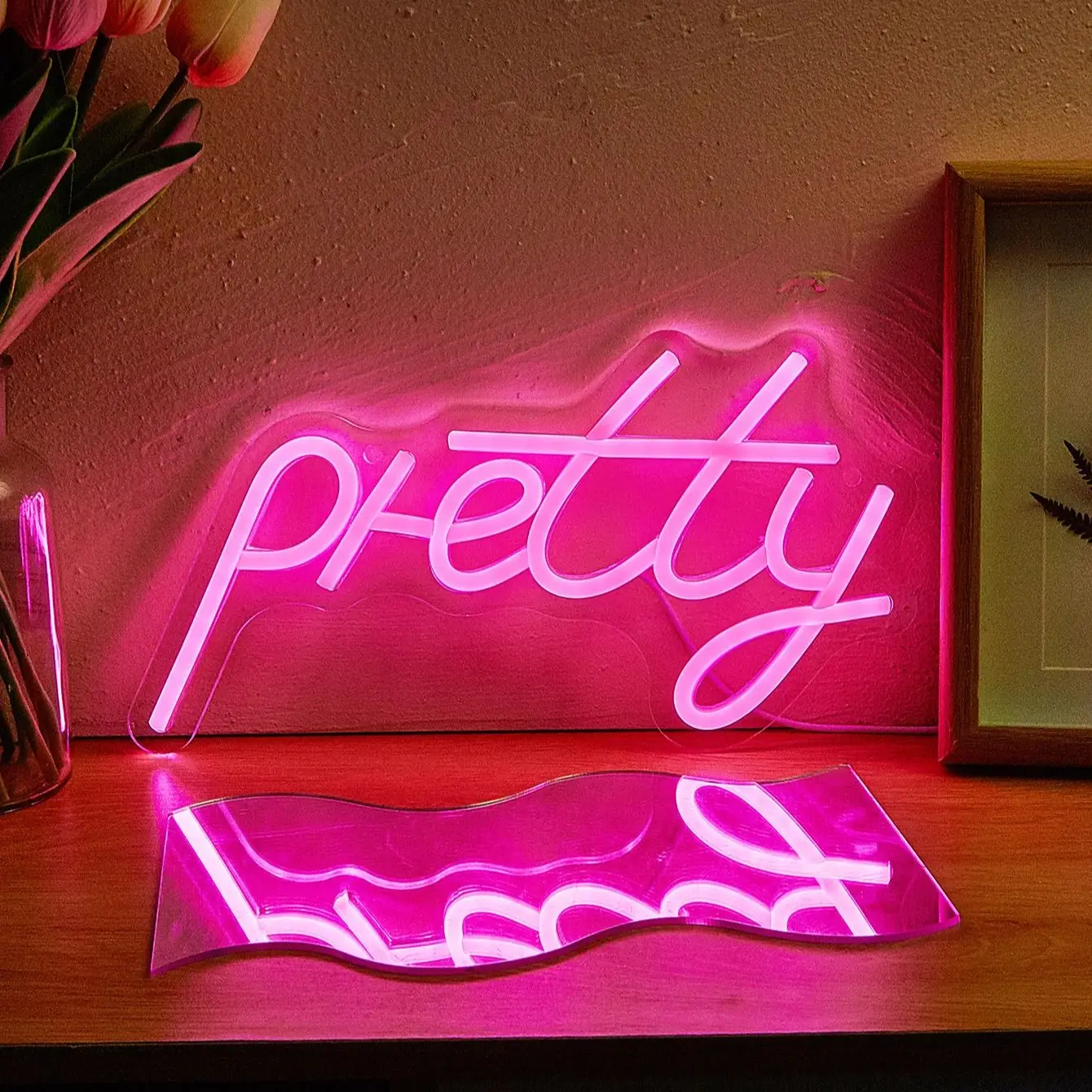 

Светодиодные неоновые вывески Chi-buy с USB-питанием, красивые неоновые светильники, подходящие для спальни, свадьбы, игровой комнаты, в качестве подарка.