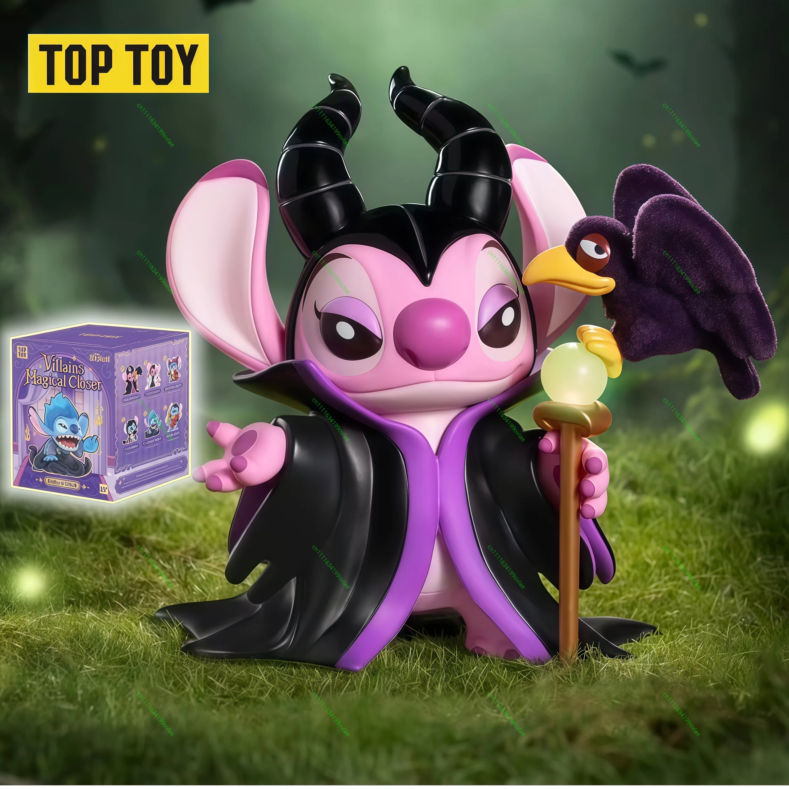 HOT TOPTOY Stitch Villains Magical Closet Exquisite Blind Box Figur Maleficent Desktop Anime Hobby Sammlerstück Ausstellungsstück Spielzeug Geschenk