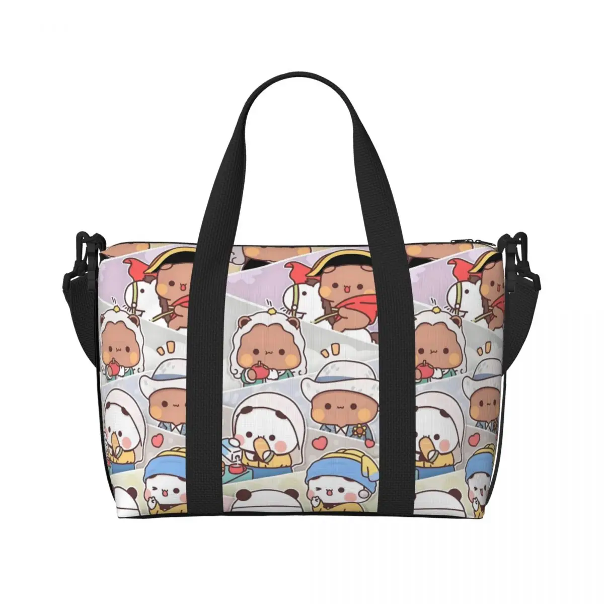 

Пляжная большая сумка Bubu Dudu на заказ для женщин, анимационные пляжные дорожные сумки с большим отделением для спортзала