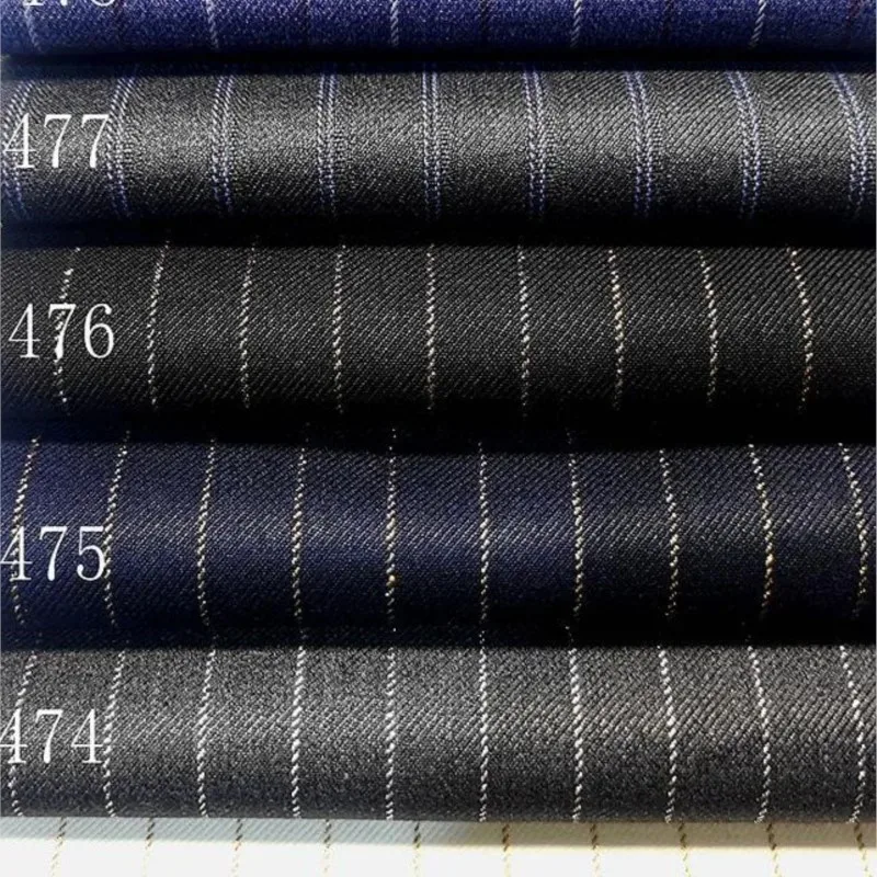 CyNew المضادة للتجاعيد شريط أبيض الملابس النسيج الربيع والخريف دعوى السراويل تنورة سترة القماش