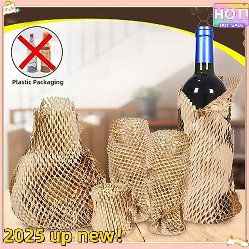 1PCS Honeycomb Paper Degradable Anti-Collision Grid Honeycomb Wrapping Paper 30Cmx50 Meters