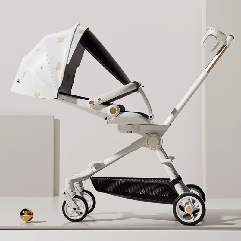 Lightweight Reclinable Stroller:One-Hand Fold,Reversible Seat,Travel-Friendly Baby Carrier with UPF Canopy & FAA Cabin Approval - Image 5