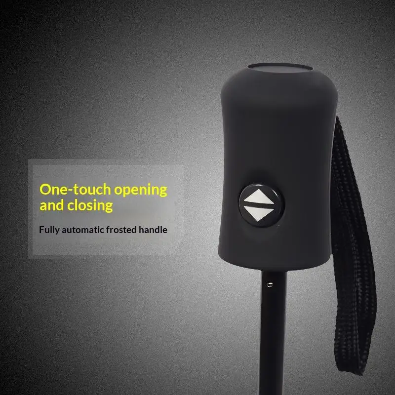 Compact Black Folding Umbrella 1Pcs 8 Thickened Ribs Vinyl Coating UV Protection Outdoor Daily Commute Travel