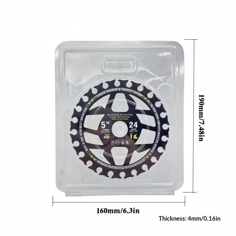 Lithium Electric Saw Blades Impact Resistance 110/125/140mm Break Resistant for Household Firewood Chopping Cutting Tasks