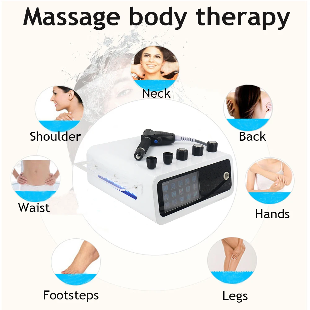 Pneumatic Shockwave Machine 8Bar Relieve Pain For ED Treatment Professional Shock Wave Therapy Machine Body Relaxation Massager