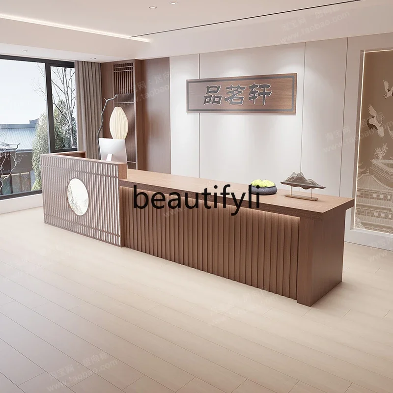 

t Retro new Chinese bar checkout page B & B health center noodle shop hotel pharmacy tea shop reception