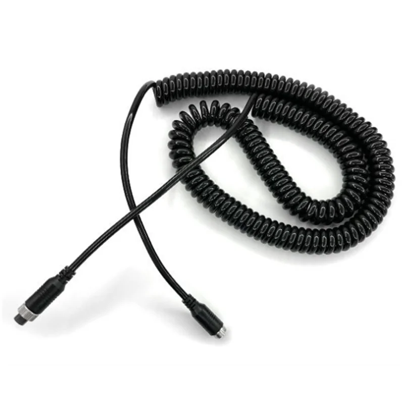 -A21Z Aviation Plug Spring Wire For Truck Camera Reverse Image 4Pin Male Female Double Shielding Aviation Extension Cable 10M