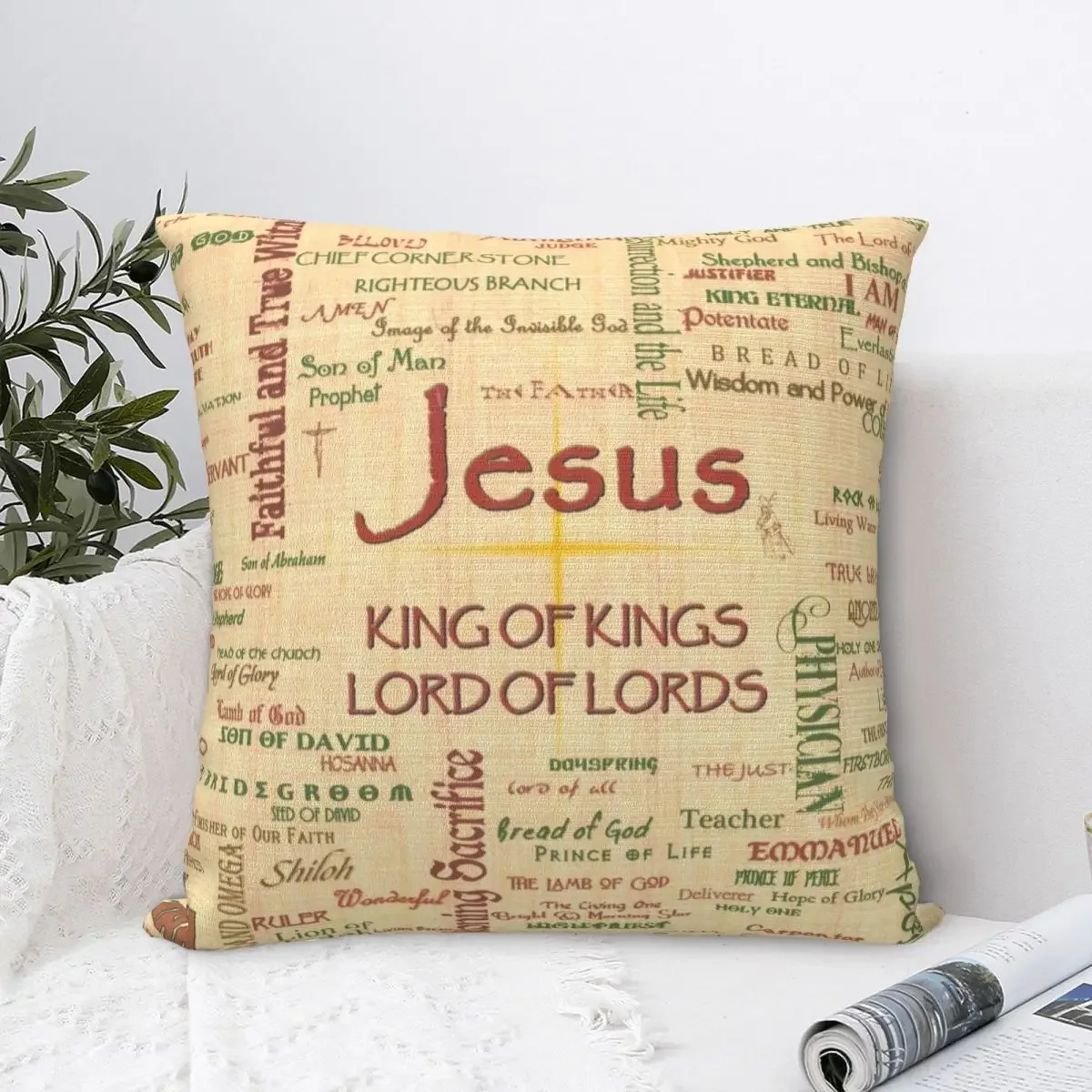 Jesus Biblical References Pillow Case God Christian Religion Verse Alexandria Cross Cushion Cover Decor Pillowcase for Home 18