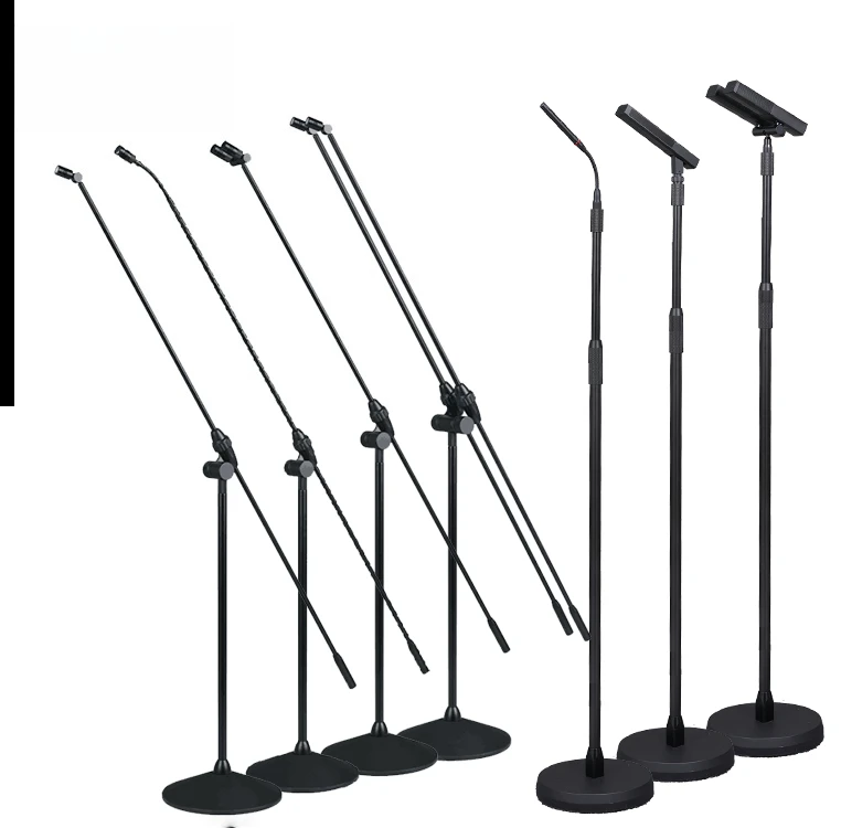 Hot Selling Professional Condenser Stand Double Single Choir Wedding Metal Wired Recording Stand Microphone