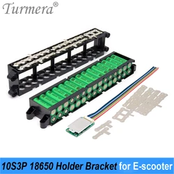 Turmera 36V 42V M365 E-Scooter Battery 10S3P 18650 Battery Holder with Welding Nickel 10S 15A BMS for Electric Bike Repacle Use