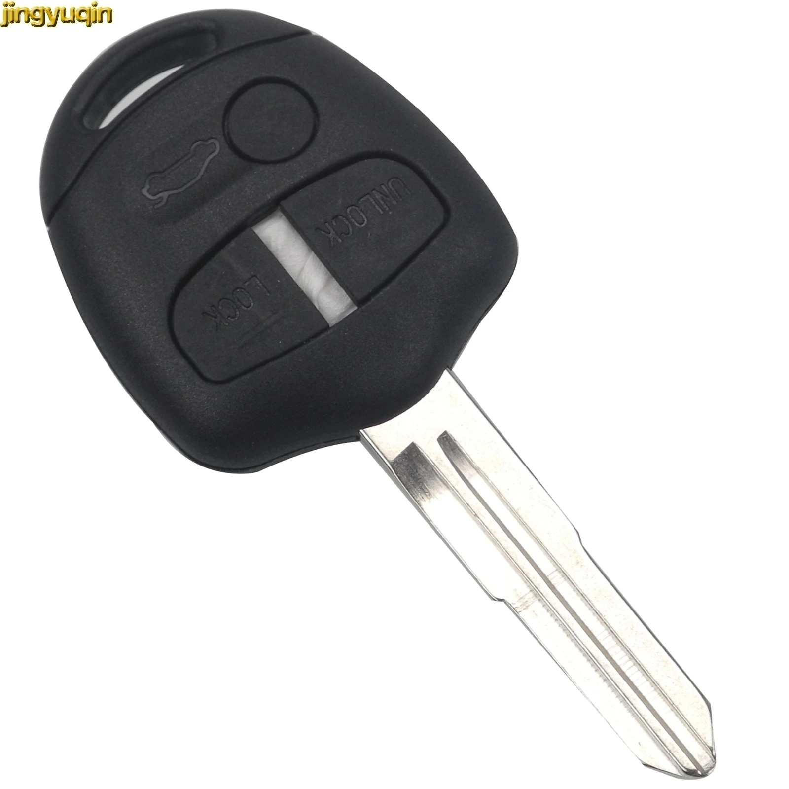 

Jingyuqin 3 Buttons Remote Car Key Shell Fob for Mitsubishi Lancer Outlander Blank Uncut Right Blade Car-styling