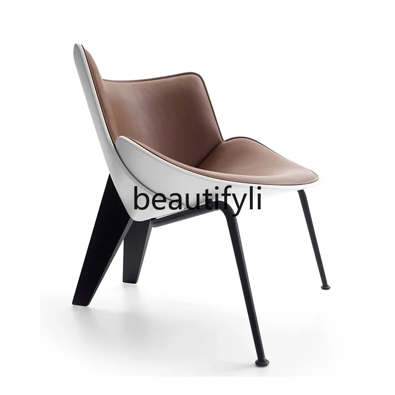 

European fashion fiberglass leisure shell chair living room cafe creative zongzi chair