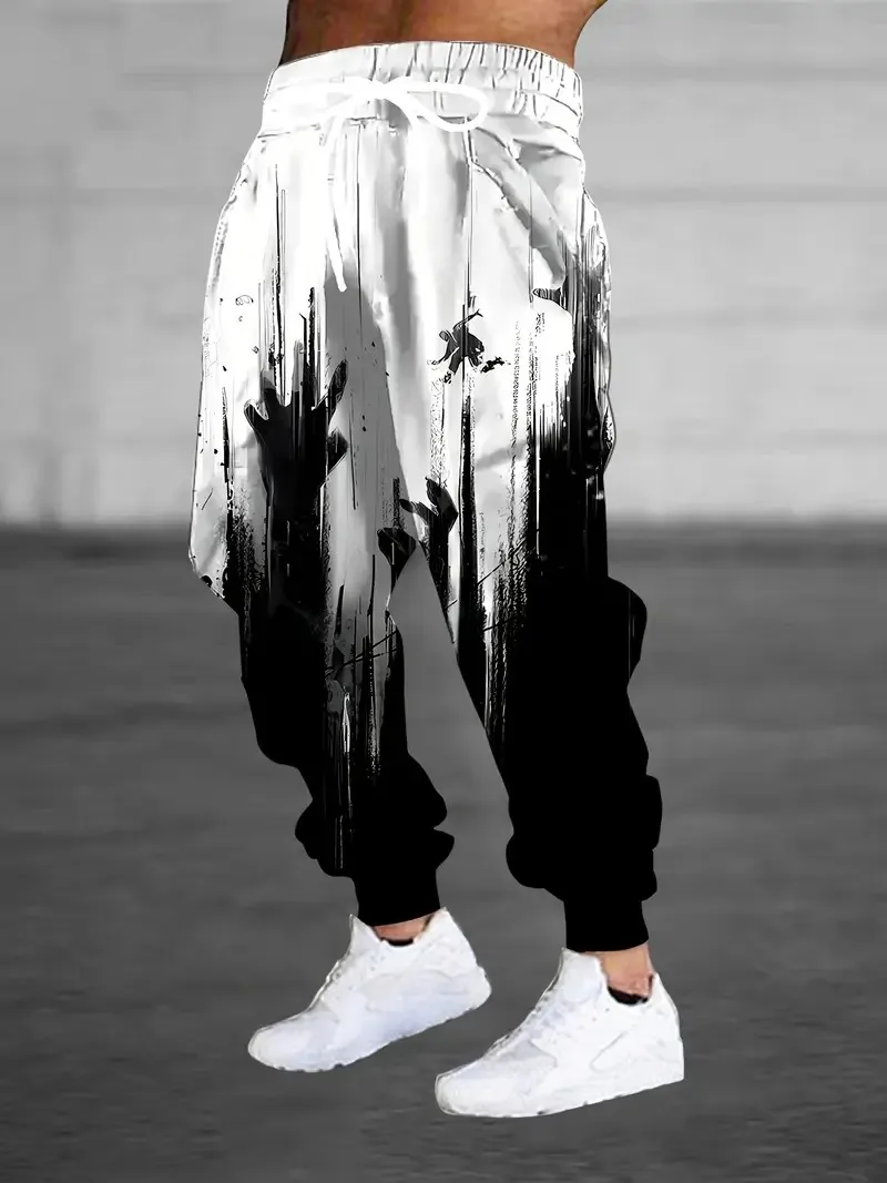 

The new men's trousers for Spring and Autumn 2025 are casual fashionable soft and comfortable with 3D gradient printing