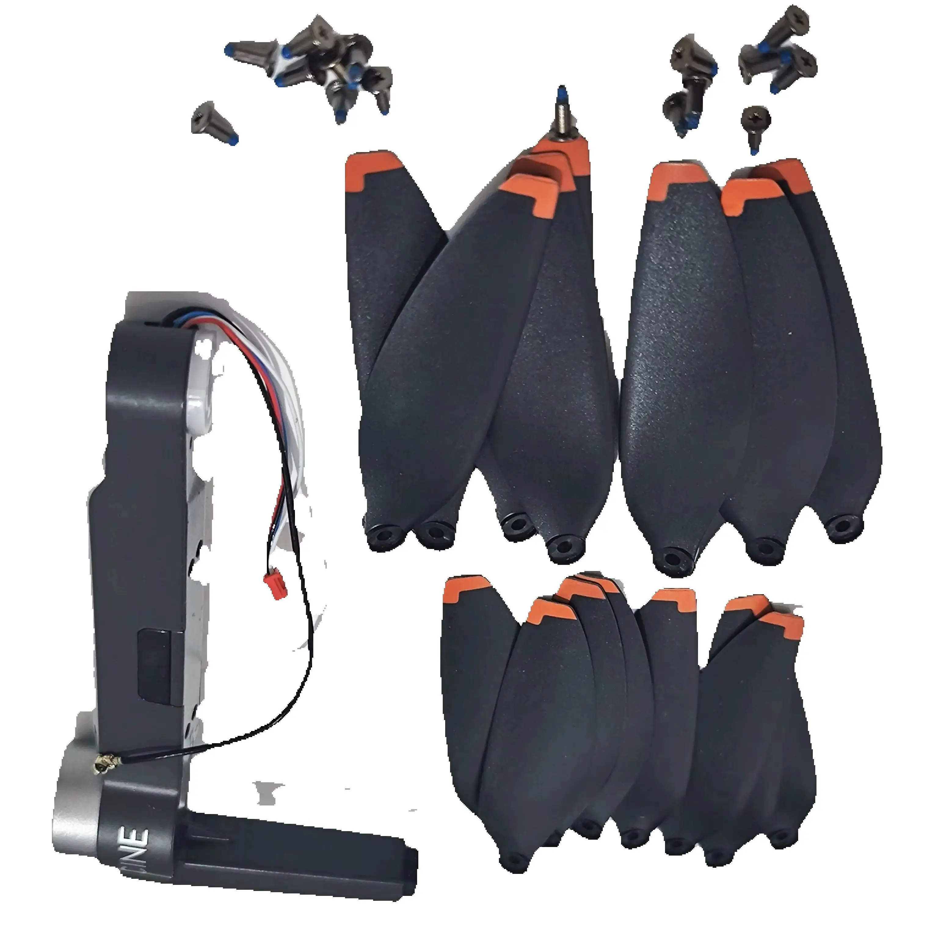 S135 Pro Max Brushless Motor Front Arm B With CW CCW Propeller Blade Accessories 16PCS Maple Leaf Wings for S135PROMAX RC Drones