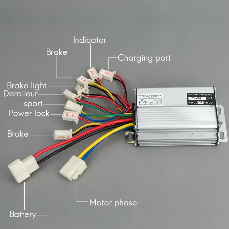 Electric Bicycle Controller 36V 48V 800W 1000W 30A DC Brushed For E Bike Scooter Skateboard Part Fit Battery Motor Engine Part