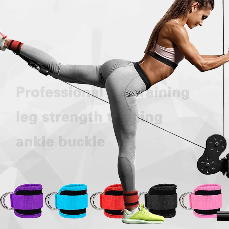 Ankle Resistance Bands, Ankle Bands for Working Out with Cuffs, Elastic Bands for Leg Butt Training Workout Equipment for Gym