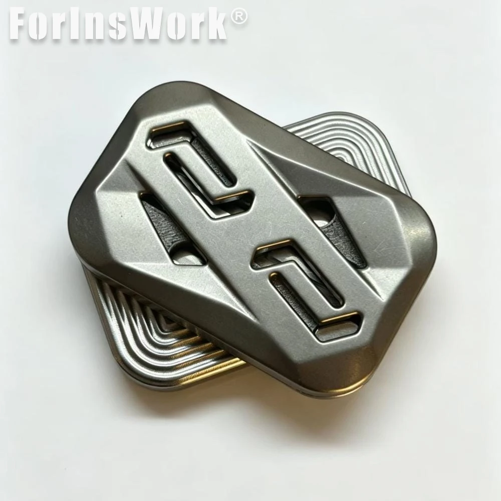 DR EDC Polar Front Titanium Stainless Steel Magnetic Unlimited Push Slider Fidget Toy Antiestres Juguete Ansiedad