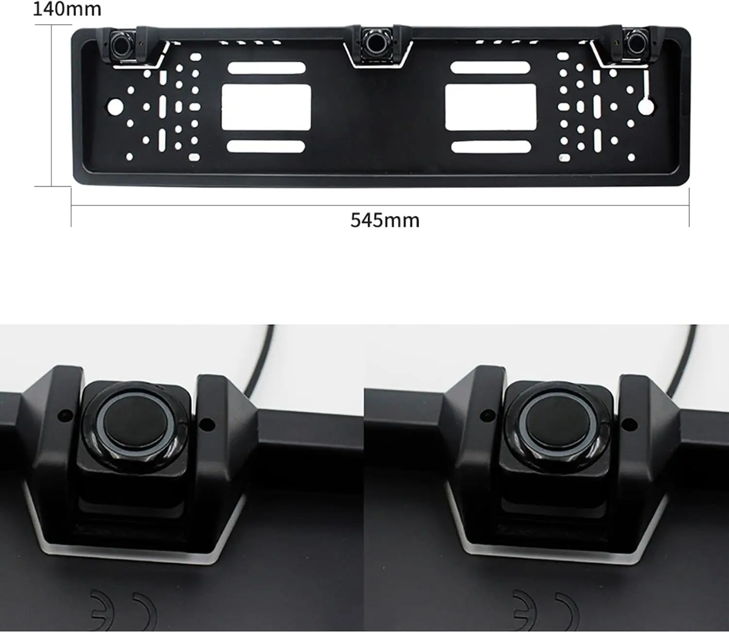 

Sensors Parking Sensors Kit with Car Number Plate Frame Plate License EU Euro Auto License Plate Parktronic Back Up Waterproof