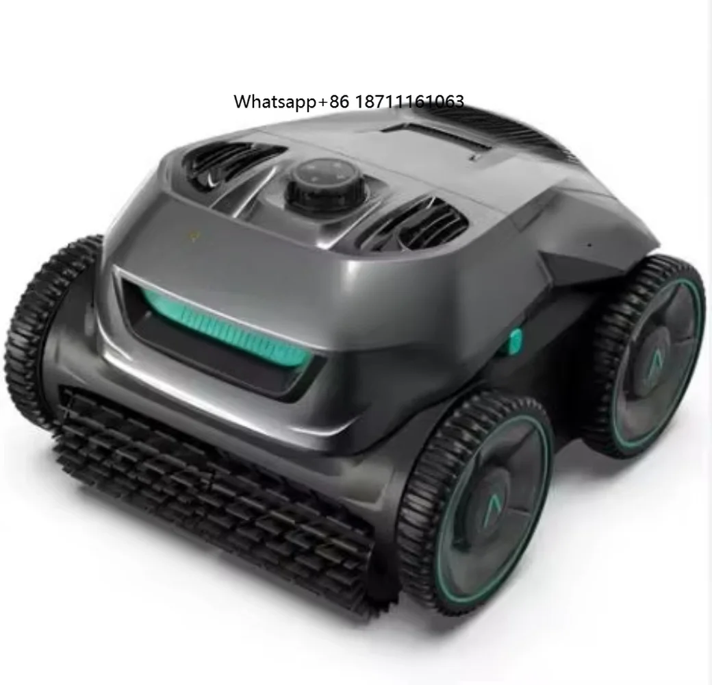 Fully Automatic Stainless Steel Swimming Pool Cleaning Robot Eco-Friendly Long-Lasting Plug-Powered Vacuum Cleaner 5000mAh