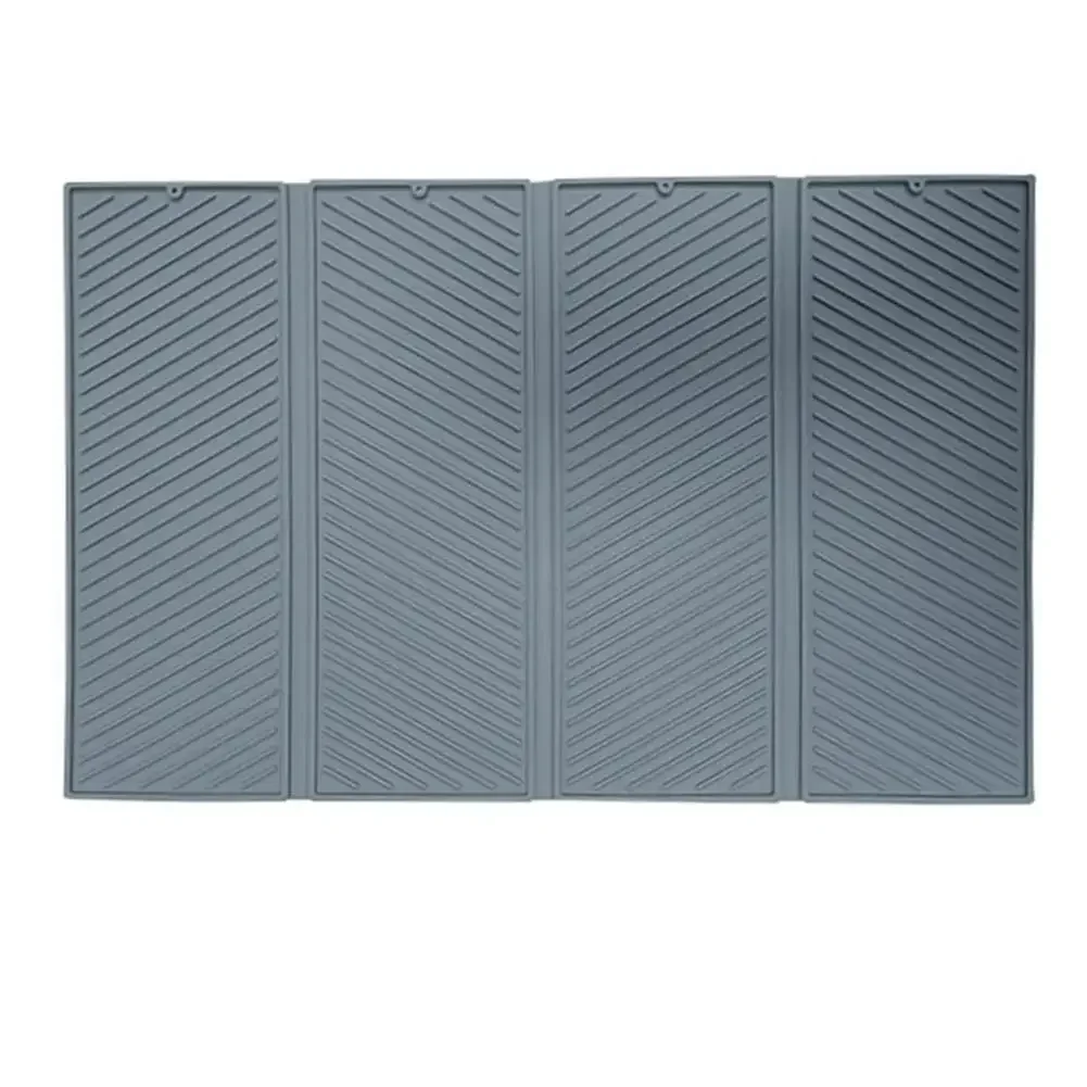 Foldable Square Silicone Draining Mat: Versatile Kitchen Drying & Countertop Mats Dish For Kitchen Pot Cup Silicone Mat