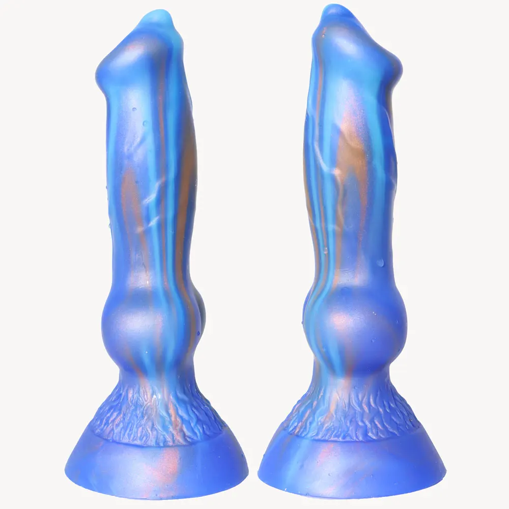 New Soft Penis Liquid Silicone Animal Wolf Dildo Suction Cup Realistic Dog Dildos Sex Toys for Women Lesbian Vagina Anal Massage