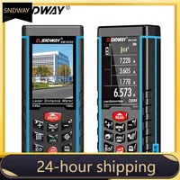 SNDWAY SW-120 Display Laser Distance Meter 80M 120M Camera Digital Meter Area Volumn Digital Angle Ruler Laser Rangefinder Tape