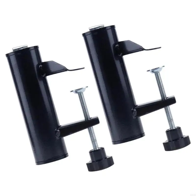 2 Stück robuste Metall-Schirmklemmen für Tische Freien, sichert Terrassenschirme bis zu 38 mm Durchmesser, einfache B03E – Detail 9