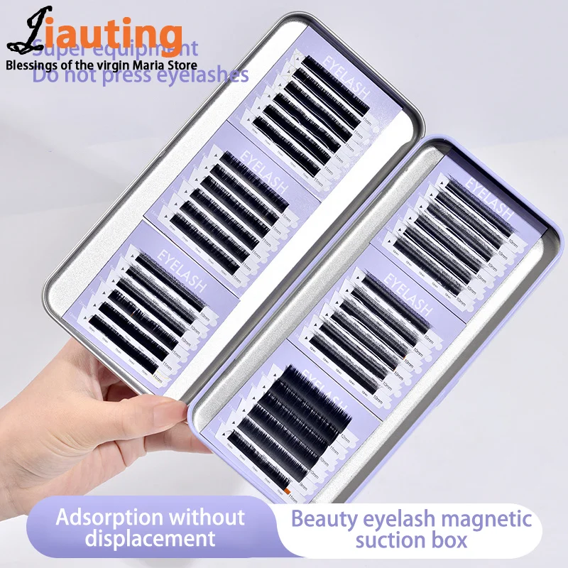 Single Layer Lash Extension Display Box Pallet Storage Box For Individual Suspended Magnetic Sheets Eyelash Protection Box