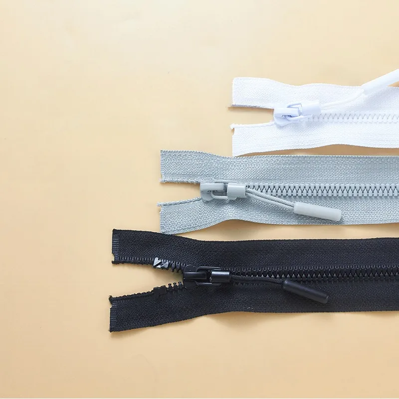 

(10 шт.) 5 # Смола одинарный открытый 40 см молния открытый хвост грубый зуб кукурузная жвачка зубы пуховик куртка молния