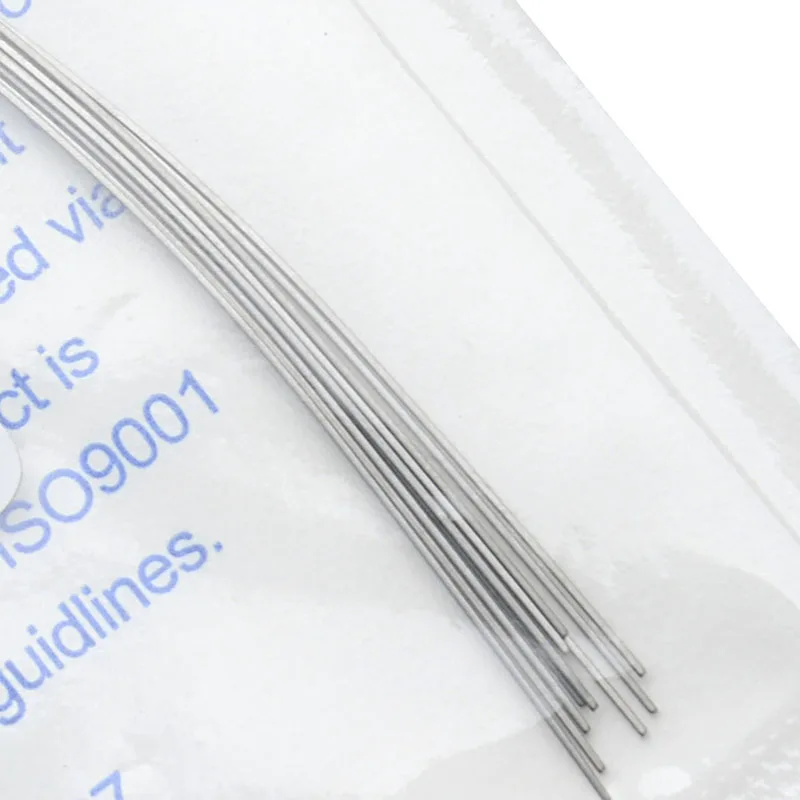 AZDENT 100pcs=10 Packs Dental Orthodontic Super Elastic NITI Archwires Natural Form Round / Rectangular Arches Wire Teeth Brace