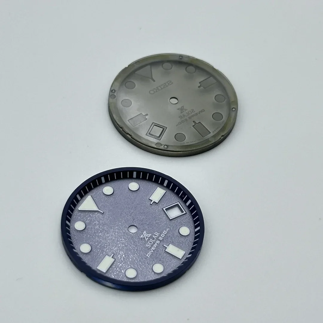 29.8mm Transparent Light Color Dial Suitable For VS42A Quartz Movement Green Lume Diver's 200m nh35 case Mod Parts Accessories