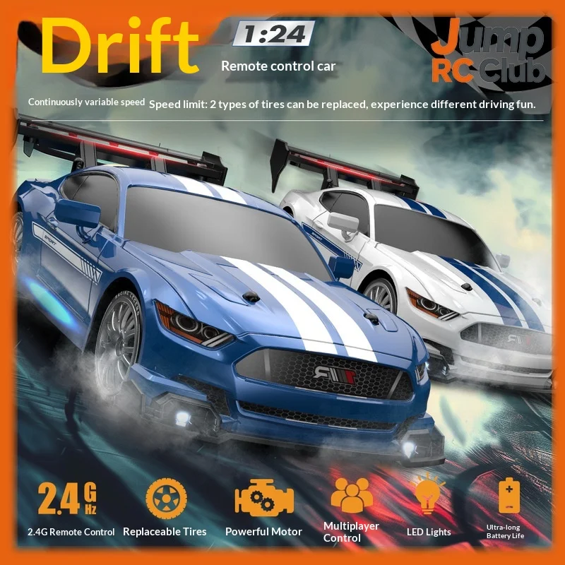 

Professional RC Remote Control Drifting Racing Car AE86 With Light Mini GTR High Speed Charging Four-Wheel Drive Boys Toy