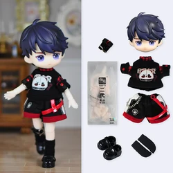 Ob11 Puppe komplettes Set bjd gsc Figuren Spielzeug Geschenk einschl ießlich Kopf, Haar Gesicht Schuhe Kleidung ymy Körper 10cm Puppe Zubehör